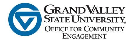 GVSU Community Engagement Logo